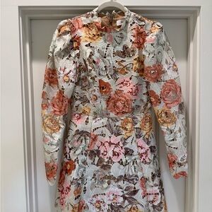 Elliatt White and Pink Lace Dress